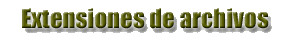 Formatos y extensiones de ficheros